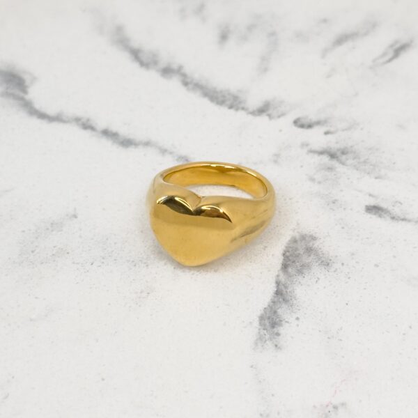 Esmeralda Gold Δαχτυλίδι Καρδιά