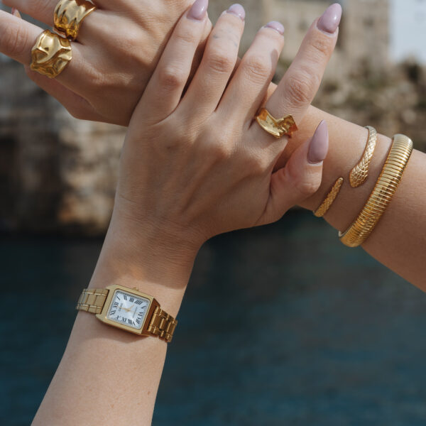 Naja Gold Βραχιόλι Χειροπέδα Φίδι