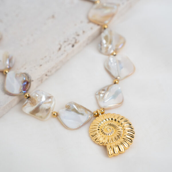 Amalfi Gold Κολιέ με Κοχύλι
