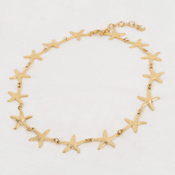 Aquatic Gold Κολιέ με Αστερίες