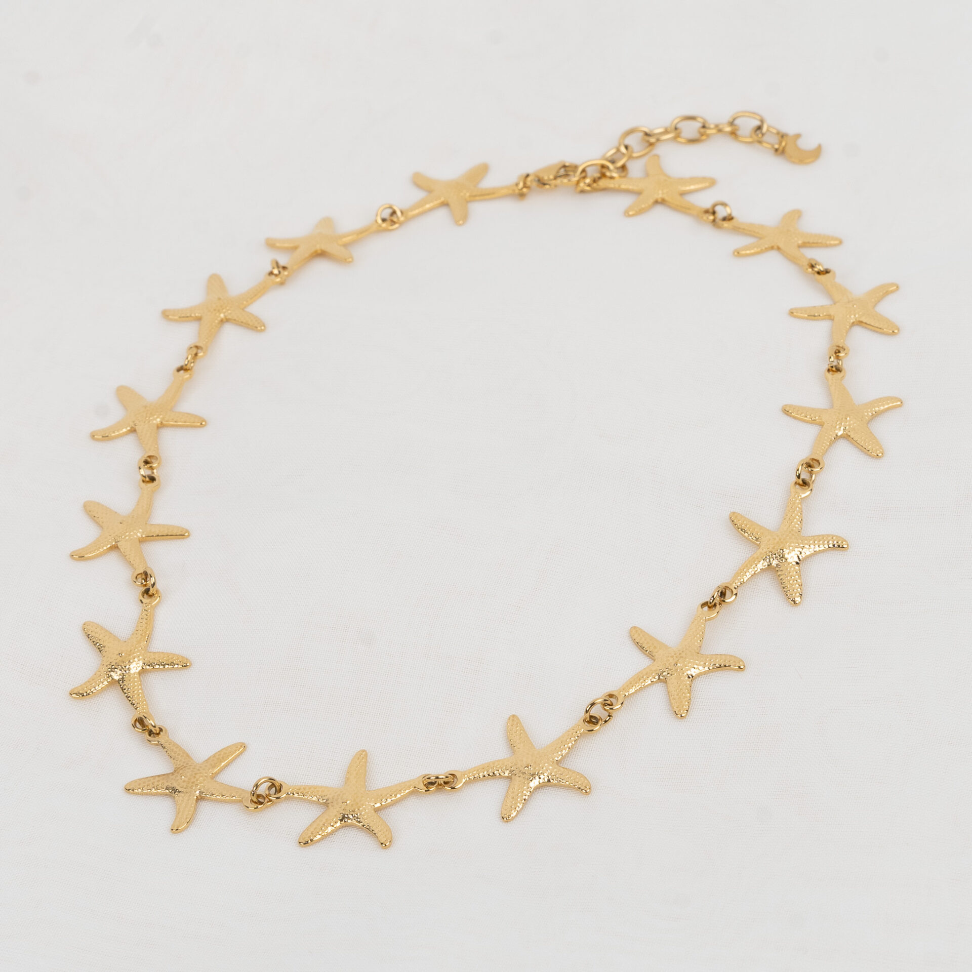 Aquatic Gold Κολιέ με Αστερίες