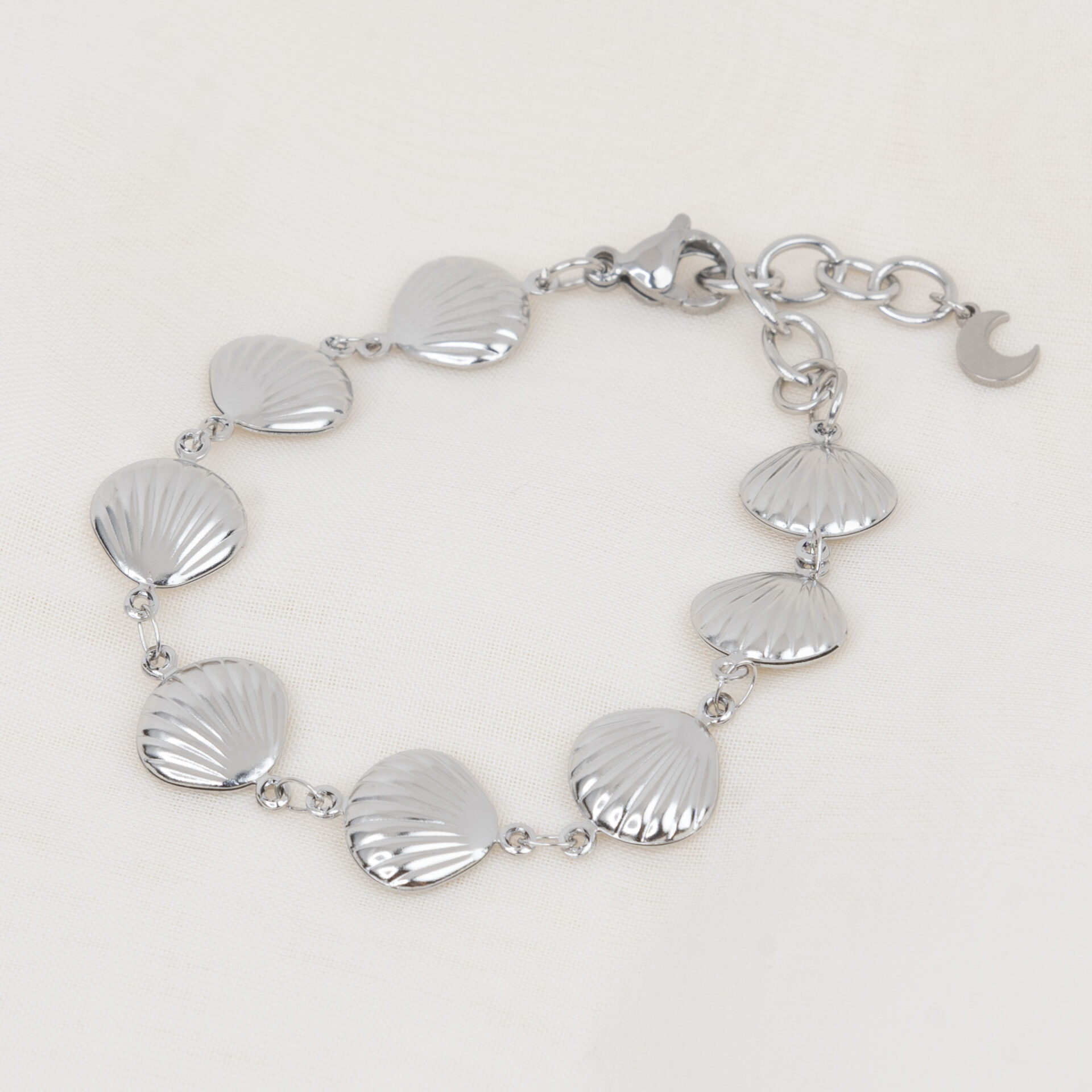 Undersea Silver Βραχιόλι με Κοχύλια