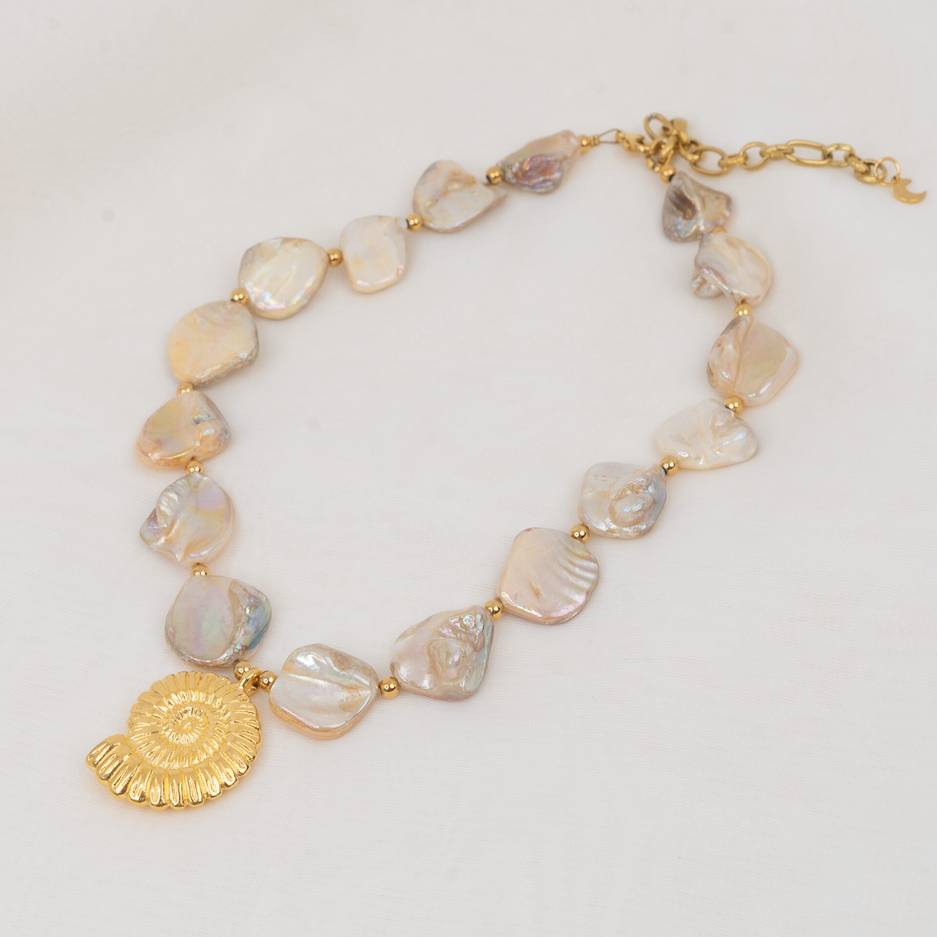Amalfi Gold Κολιέ με Κοχύλι