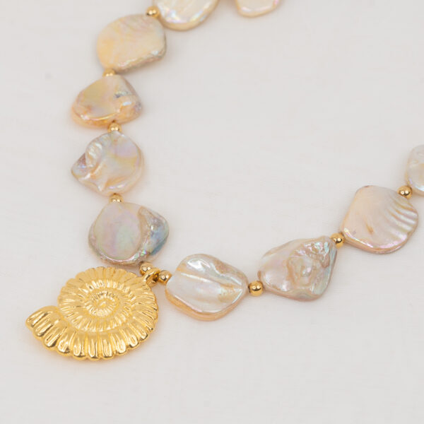 Amalfi Gold Κολιέ με Κοχύλι
