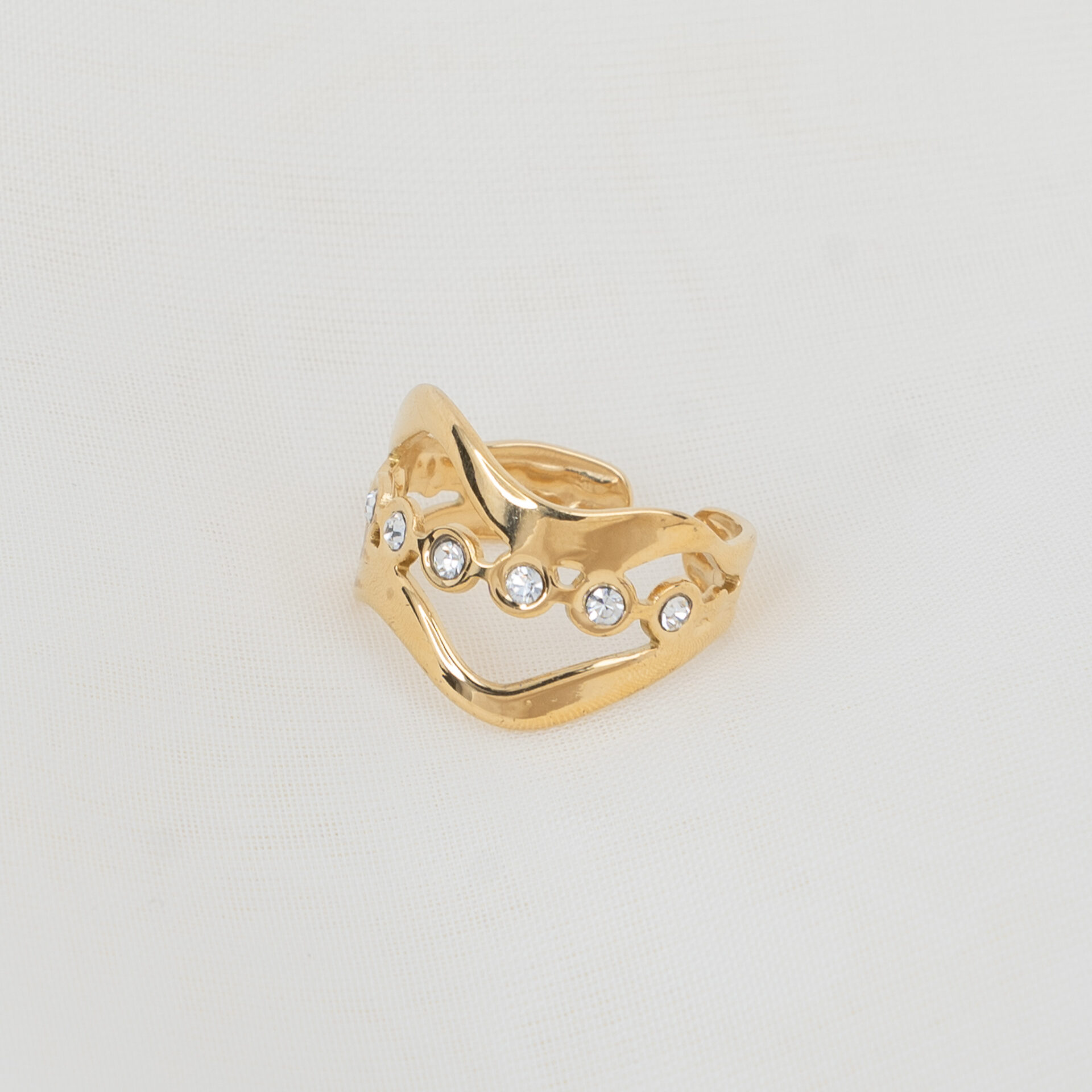 Eden Gold Δαχτυλίδι με Ζιργκόν