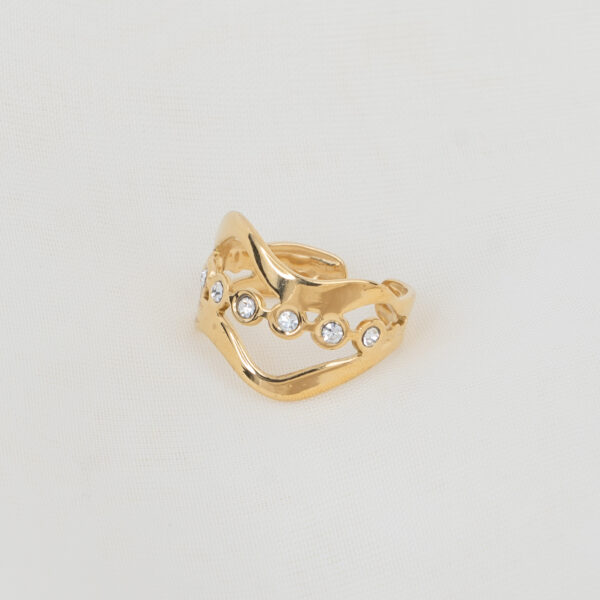 Eden Gold Δαχτυλίδι με Ζιργκόν