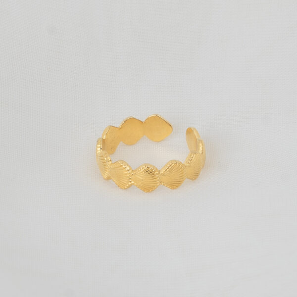 Sliema Gold Δαχτυλίδι με Κοχύλια