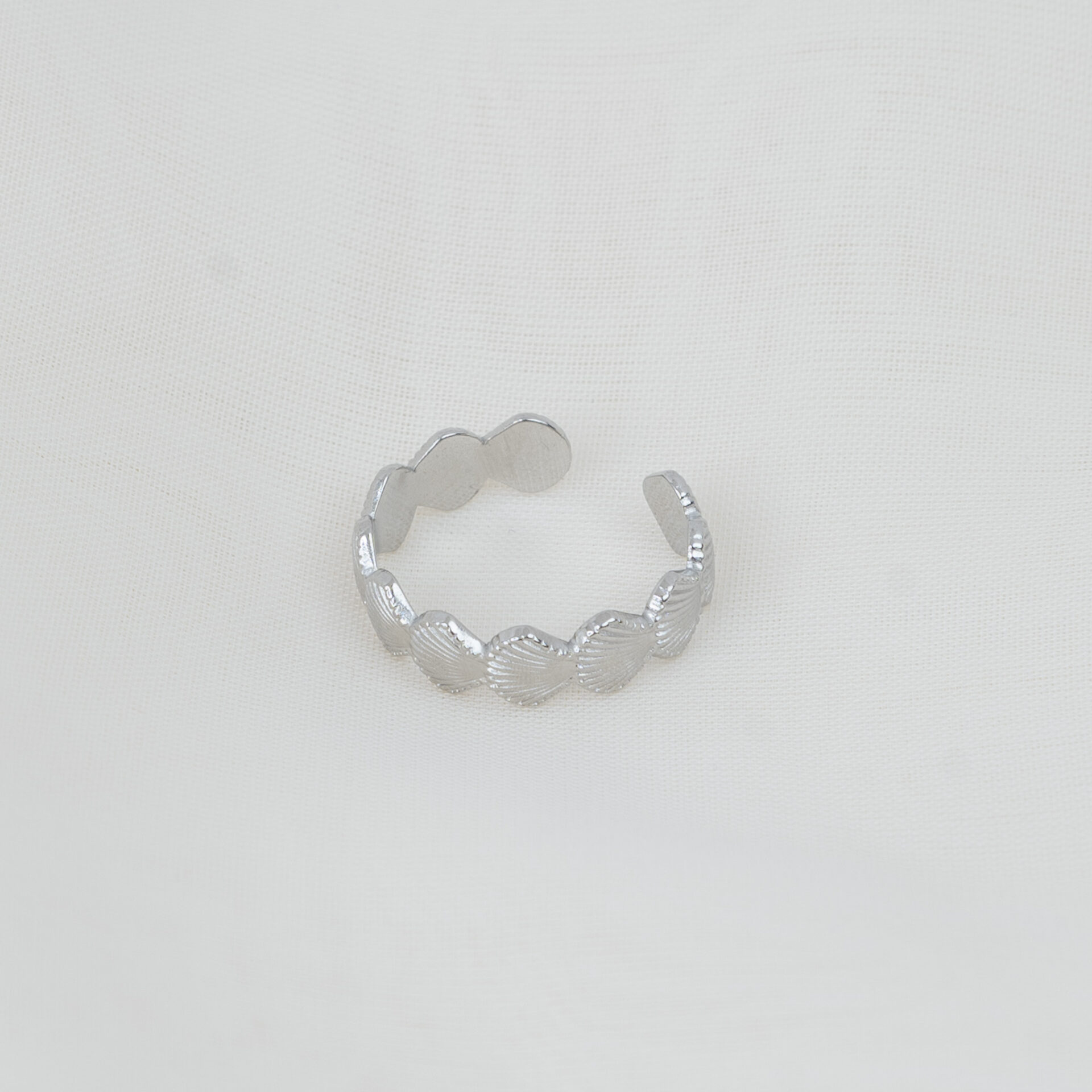 Sliema Silver Δαχτυλίδι με Κοχύλια