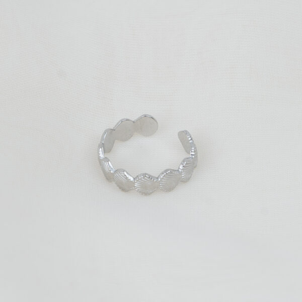 Sliema Silver Δαχτυλίδι με Κοχύλια