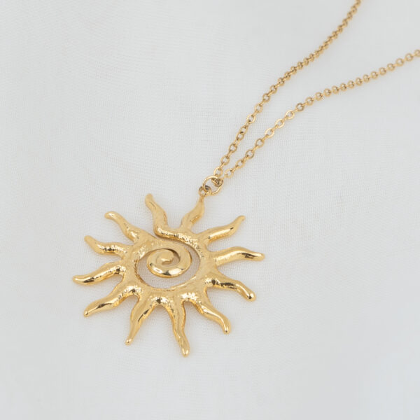 Soleil Gold Κολιέ με Ήλιο