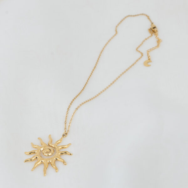 Soleil Gold Κολιέ με Ήλιο
