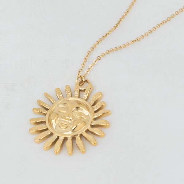 Sunrise Gold Κολιέ με Ήλιο