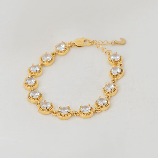 Royal Gold Βραχιόλι Αλυσίδα με Ζιργκόν