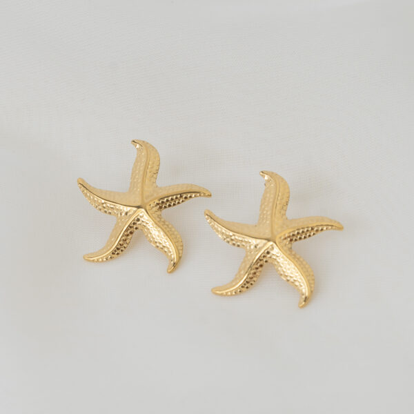 Stellina Gold Σκουλαρίκια Αστερίες