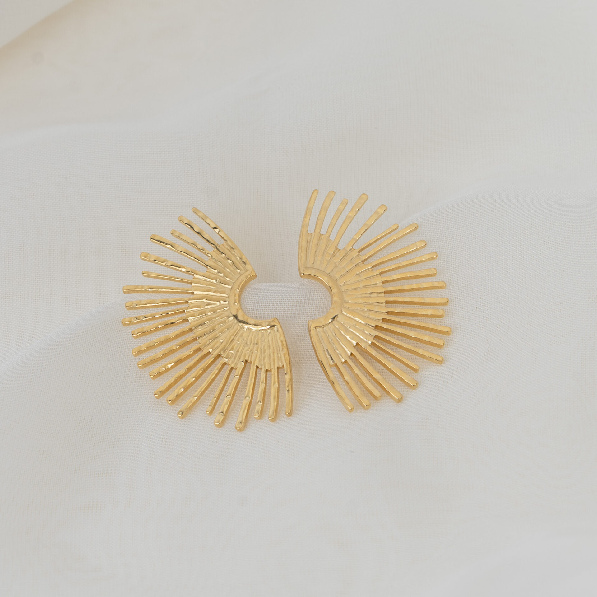 Ravello Gold Σκουλαρίκια Ακτίνες