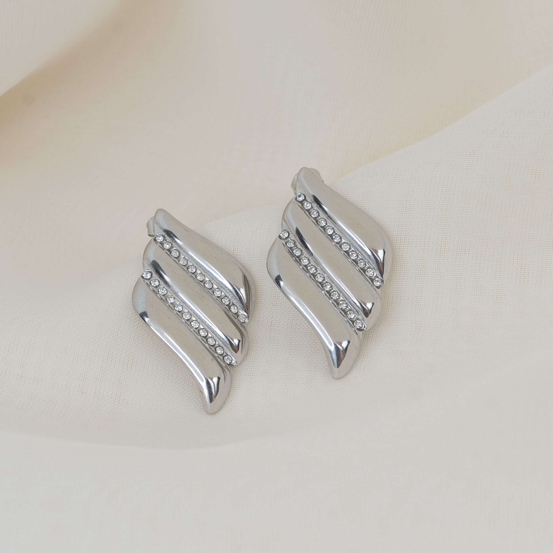 Sorrento Silver Σκουλαρίκια με Ζιργκόν