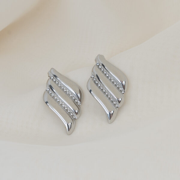 Sorrento Silver Σκουλαρίκια με Ζιργκόν