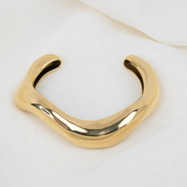 Sculpt Gold Βραχιόλι Χειροπέδα