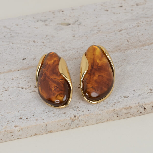 Celeste Honey Gold Σκουλαρίκια