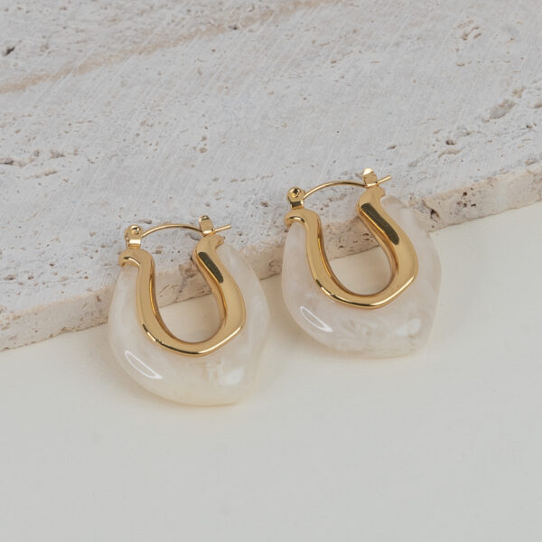 Inès Ice Gold Σκουλαρίκια