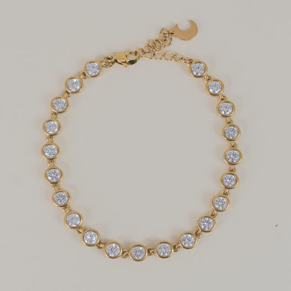 Marquise Gold Βραχιόλι Αλυσίδα με Ζιργκόν