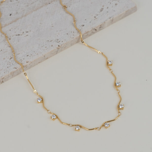 Brilliant Gold Κολιέ με Ζιργκόν