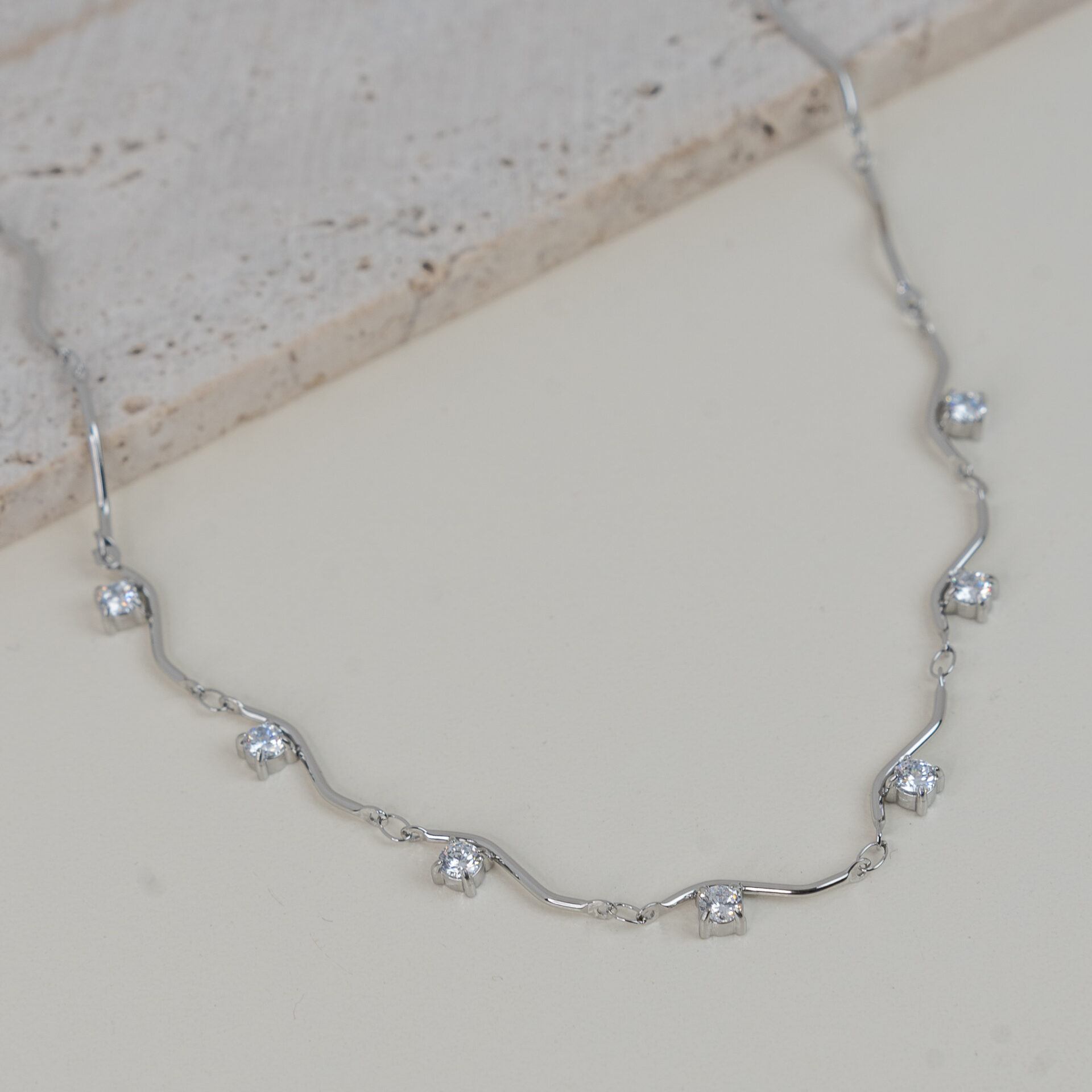 Brilliant Silver Κολιέ με Ζιργκόν - Image 3