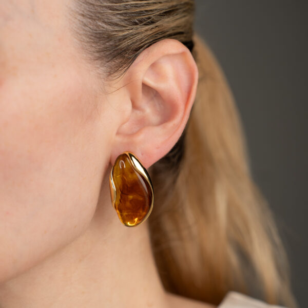 Celeste Honey Gold Σκουλαρίκια