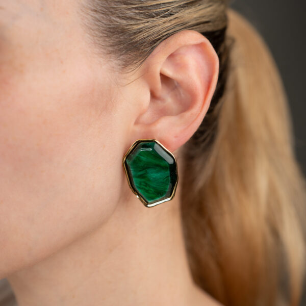 Adora Green Gold Σκουλαρίκια