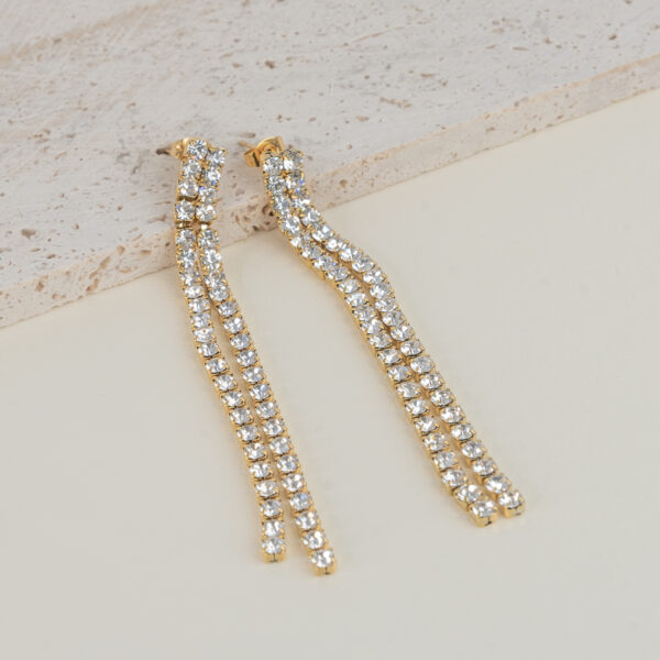 Notte White Gold Σκουλαρίκια