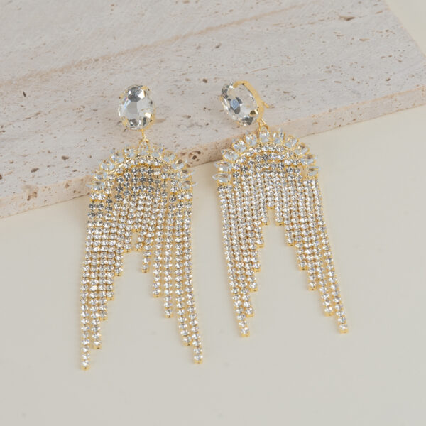 Starlight White Gold Σκουλαρίκια