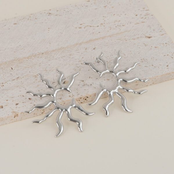 Solene Silver Σκουλαρίκια Ήλιος