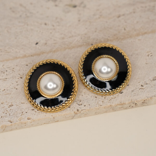Rivoire Gold Σκουλαρίκια με Πέρλα