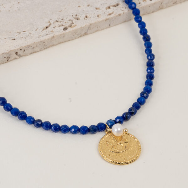 Atlantis Gold Κολιέ με Μάτι