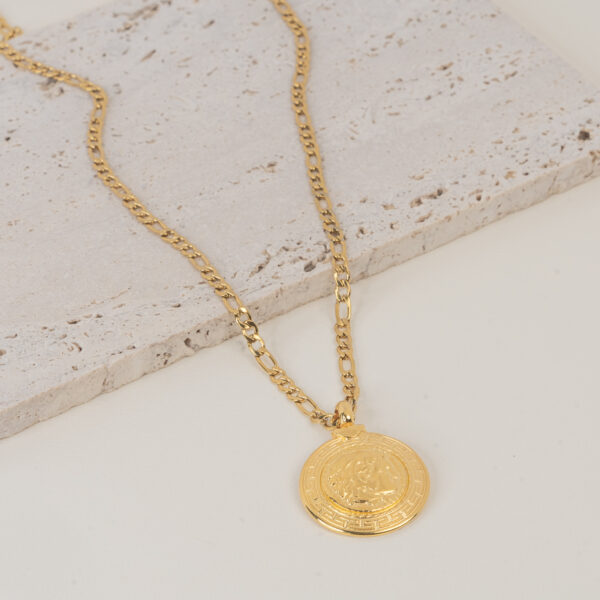Lyra Gold Κολιέ με Νόμισμα