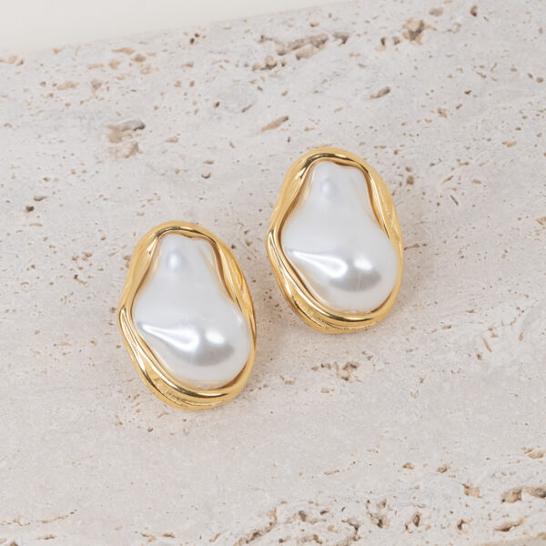 Luma White Gold Σκουλαρίκια