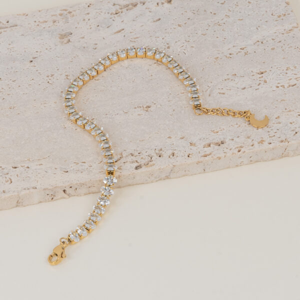 Porcia White Gold Βραχιόλι με ζιργκόν
