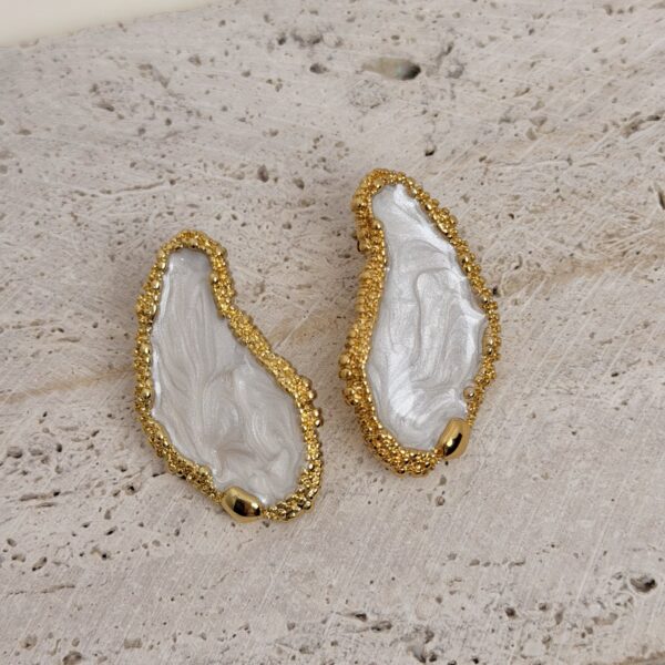 Reef White Gold Σκουλαρίκια