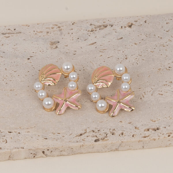 Paloma Pink Gold Σκουλαρίκια